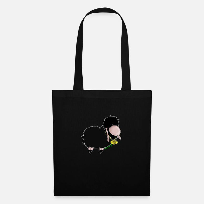 Black Sheep VIP-Schaf Wolly Sheepling Gaming - Stoffbeutel - Schwarz