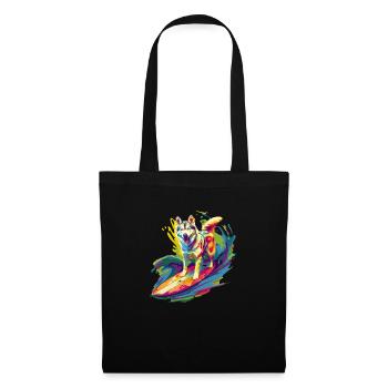Surf Husky - Sac en tissu - noir - Devant
