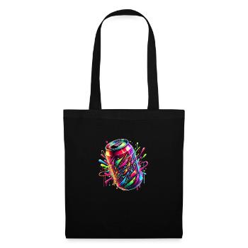 Neon Splash Canvazz - Stoffbeutel - Schwarz - Vorne