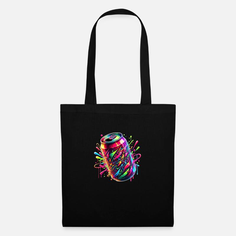 Neon Splash Canvazz - Stoffbeutel - Schwarz