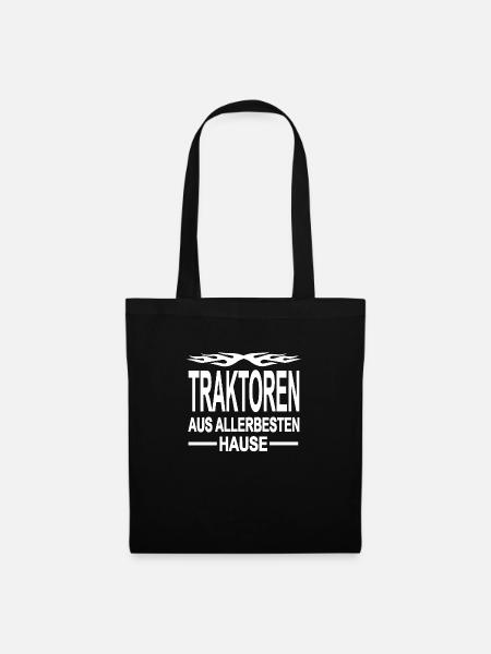 Traktor - Stoffbeutel - Schwarz