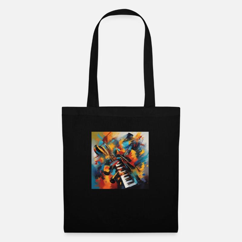 Symphonie de Couleurs - Sac en tissu - noir