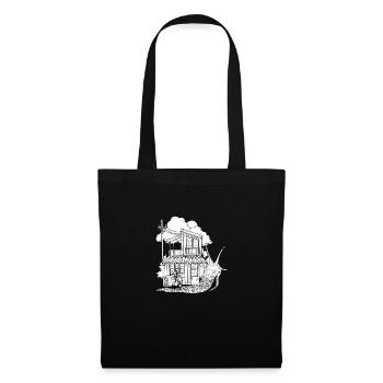 Escargots - Sac en tissu - noir - Devant