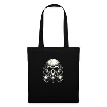 Cracked Skull with Dual Filters - Tote Bag - black - Front