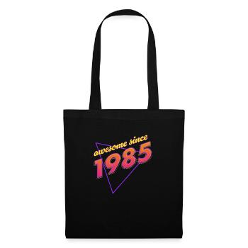 Rétro - Awesome since 1985 - Sac en tissu - noir - Devant