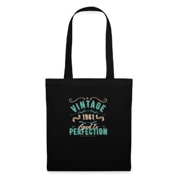 Vintage 1961 - 1961 Birthday Gift - Tote Bag - black - Front