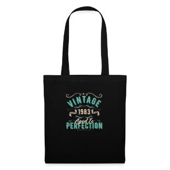 Vintage 1983 - 1983 Birthday Gift - Tote Bag - black - Front