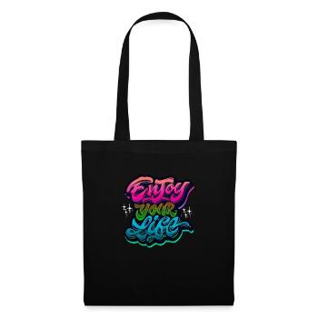 slogan illustration style art vector fashion graphics - Tote Bag - black - Front