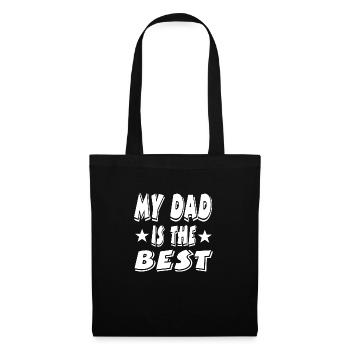 Père - Sac en tissu - noir - Devant