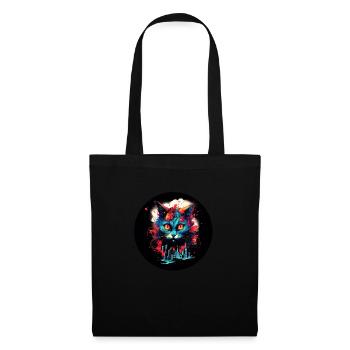 A cat dreams of the big city - Tote Bag - black - Front