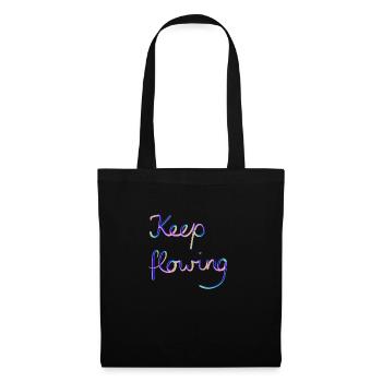 Continuez à couler - Sac en tissu - noir - Devant