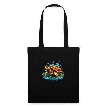 Cool Turtle - Tote Bag - black - Front