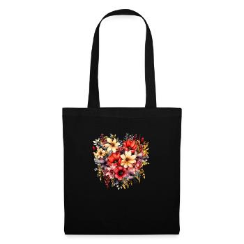 Flowers Hippie soul Groovy Summer time peace love - Tote Bag - black - Front