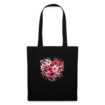 Flowers Hippie soul Groovy Summer time peace love - Tote Bag - black - Front