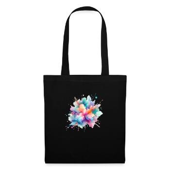 splash drop liquid abstract background water wave - Tote Bag - black - Front