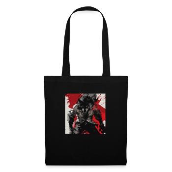 Loup-garou - Sac en tissu - noir - Devant