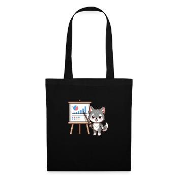 Cute Little Teacher Wolf - Tote Bag - black - Front