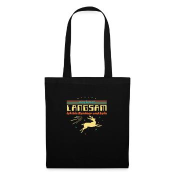 Funny saying - Slow down pensioners - Tote Bag - black - Front