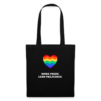 Plus de fierté, moins de préjugés LGBTQ Gay Pride - Sac en tissu - noir - Devant