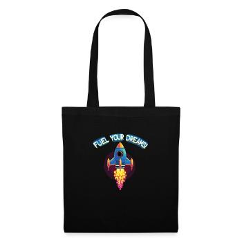 Fusée - Sac en tissu - noir - Devant