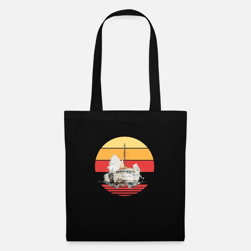 Yacht - Stoffbeutel - Schwarz