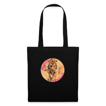 Majestic Animals: Stalking Tiger - Tote Bag - black - Front