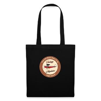 Vintage Flight School - Stoffbeutel - Schwarz - Vorne