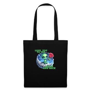 LOVE YOU TO THE MOON AND BACK. - Tote Bag - black - Front