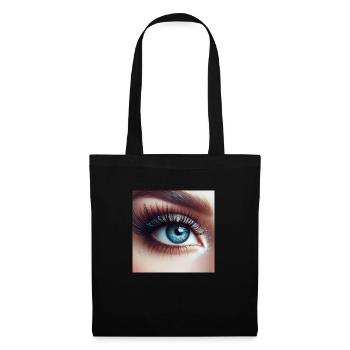 bleu yeux - Sac en tissu - noir - Devant