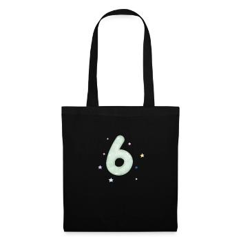 6th Anniversary Watercolor Star - Tote Bag - black - Front