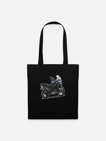 Reiseenduro // Illustration // Motorrad - Stoffbeutel - Schwarz