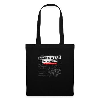 Maurer - Maçonnerie et ventre de bière - Un duo - Sac en tissu - noir - Devant