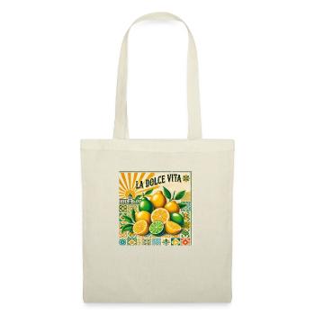 La Dolce Vita - Sac en tissu - nature - Devant