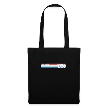 Retro 1986 Limitierte Auflage - Stoffbeutel - Schwarz - Vorne