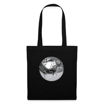 Planet Erde - Stoffbeutel - Schwarz - Vorne