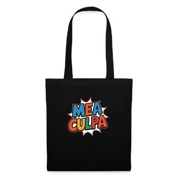 Mea culpa - Sac en tissu - noir - Devant