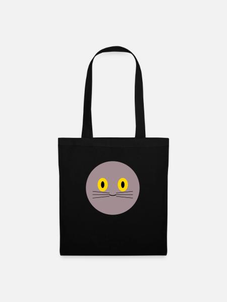 Cat's Head - Tote Bag - black