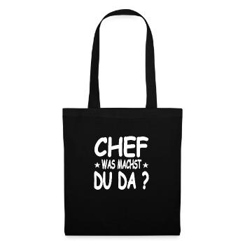 Chef - Stoffbeutel - Schwarz - Vorne