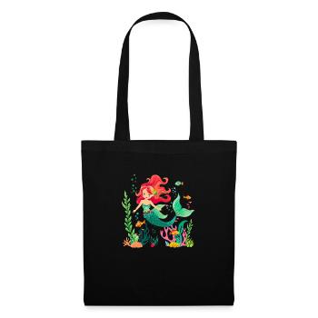 Mermaid, Half Human, Half Fish - Tote Bag - black - Front