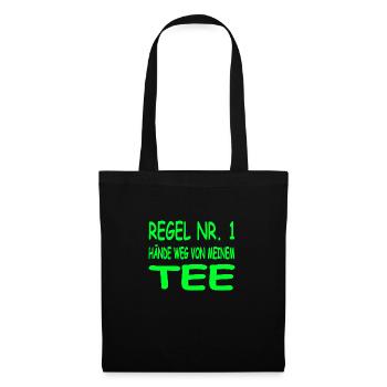 Tee - Stoffbeutel - Schwarz - Vorne