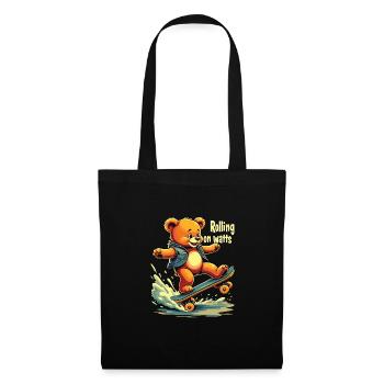 E Skateboard - Tote Bag - black - Front
