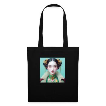 Fille papillon - Sac en tissu - noir - Devant