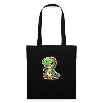 DINOSAURIER - Stoffbeutel - Schwarz - Vorne