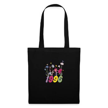 Year of birth 1996 wildflowers - Tote Bag - black - Front