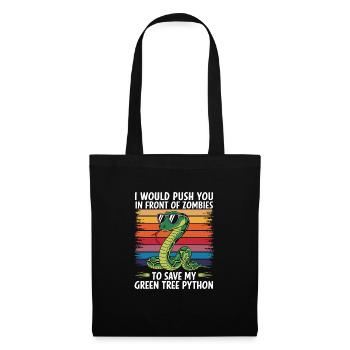 Snake - Tote Bag - black - Front