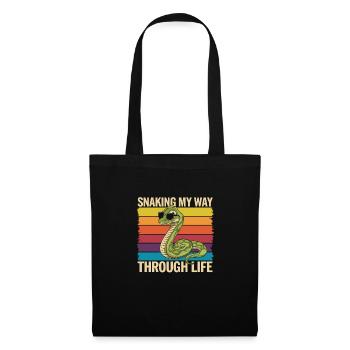 Snake - Tote Bag - black - Front