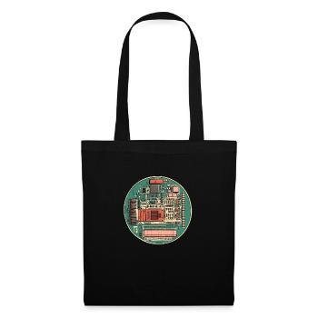 Circuits d’antan : la technologie en détail ! - Sac en tissu - noir - Devant
