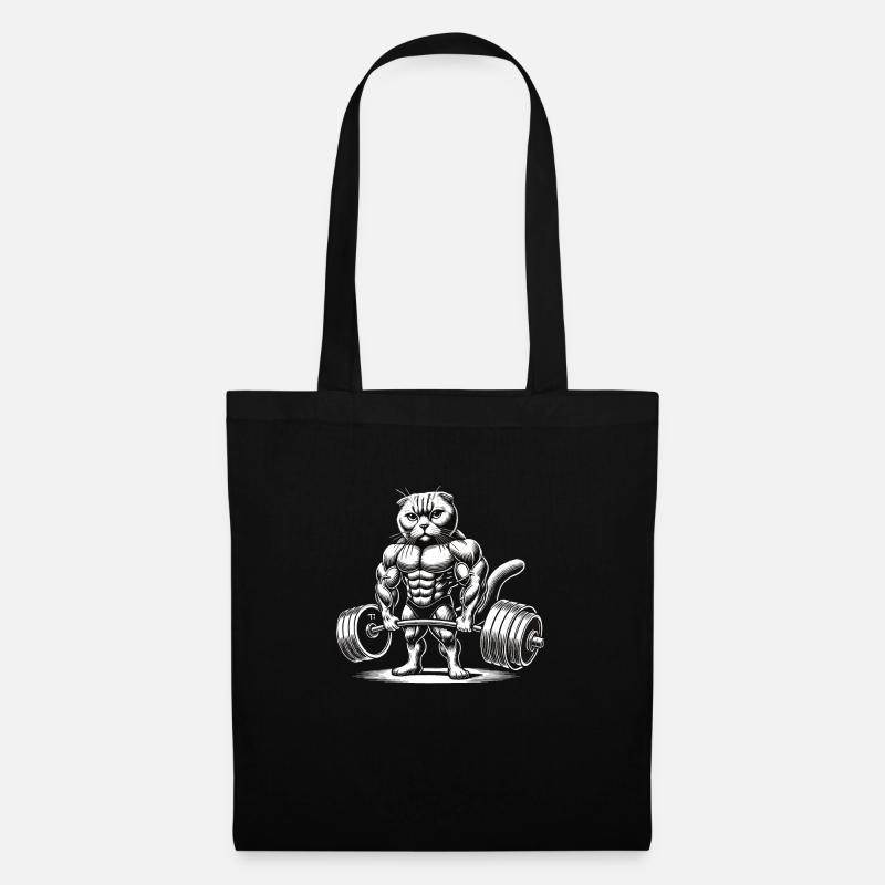 Cat - Tote Bag - black