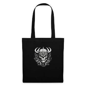 Viking Skull - Tote Bag - black - Front