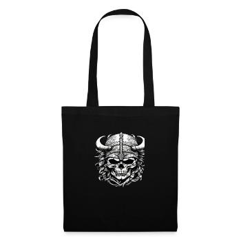 Viking Skull - Tote Bag - black - Front